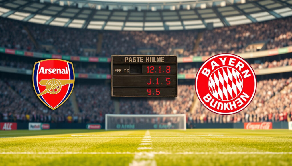 Arsenal F.C. vs Bayern Munich Lineups: History & Results